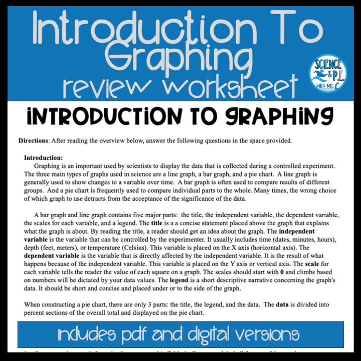 Introduction to graphing worksheet activity